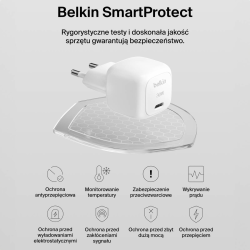 Belkin Ładowarka USB-C PD 30W, mała, biała + kabel... | PartsPC.pl