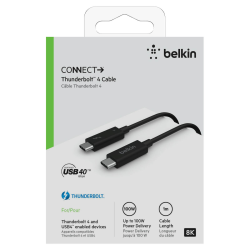 Belkin Kabel Thunderbolt 4, 1m, czarny - Dyski twarde | PartsPC.pl