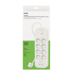 Belkin Listwa zasilająca przeciwprzepięciowa 900J, 8... | PartsPC.pl