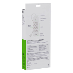 Belkin Listwa zasilająca przeciwprzepięciowa 900J, 8... | PartsPC.pl