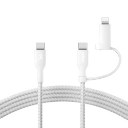 Belkin Kabel 2 w 1 ze złączami USB-C i Lightning, 60W... | PartsPC.pl