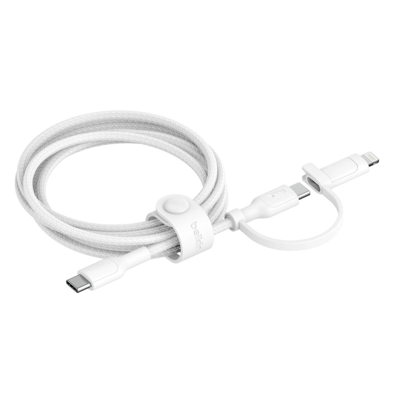 Belkin Kabel 2 w 1 ze złączami USB-C i Lightning, 60W... | PartsPC.pl