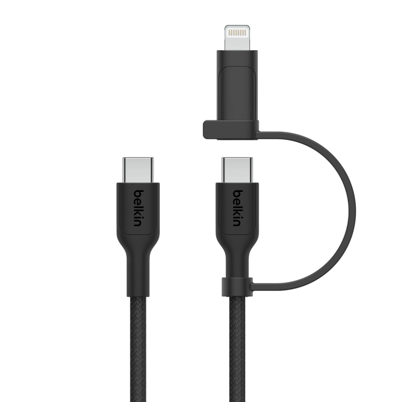 Belkin Kabel 2 w 1 ze złączami USB-C i Lightning, 60W... | PartsPC.pl
