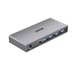 Unitek Przełącznik KVM 8K@60Hz USB 3.0 5Gbps DP | PartsPC.pl