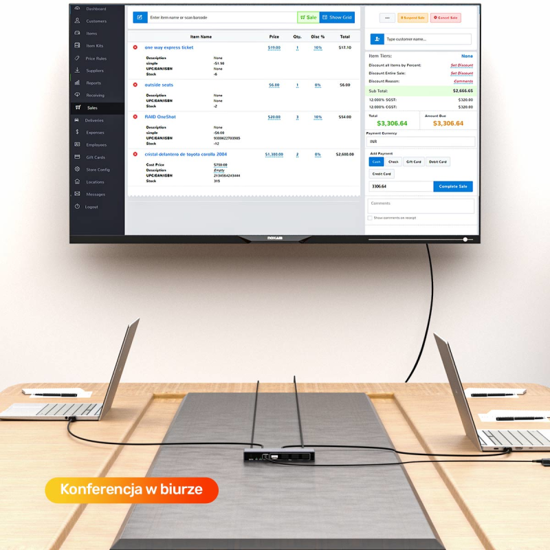 Unitek Przełącznik KVM 8K@60Hz USB 3.0 5Gbps DP | PartsPC.pl