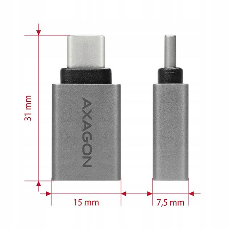 Axagon Redukcja USB-C na USB-A USB 10 Gbps | PartsPC.pl
