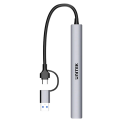 Unitek Hub USB-A/C 7w1 USB A z adapterem USB A 5 Gbps | PartsPC.pl