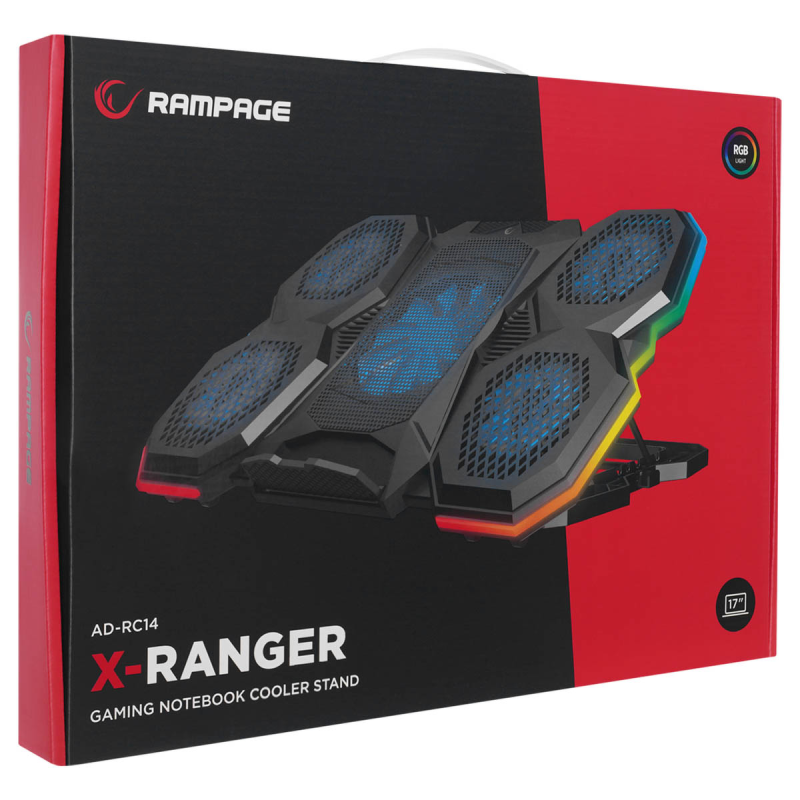 Rampage AD-RC14 X-RANGER Podstawka chłodząca pod laptop... | PartsPC.pl