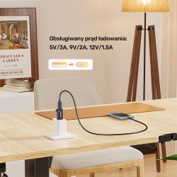 Unitek Adapter USB-A do USB-C 10Gbps czarny A1049ABK01 | PartsPC.pl