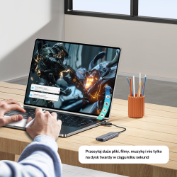 Unitek Adapter  USB-C do USB-A 10Gbps A1048ABK01 | PartsPC.pl