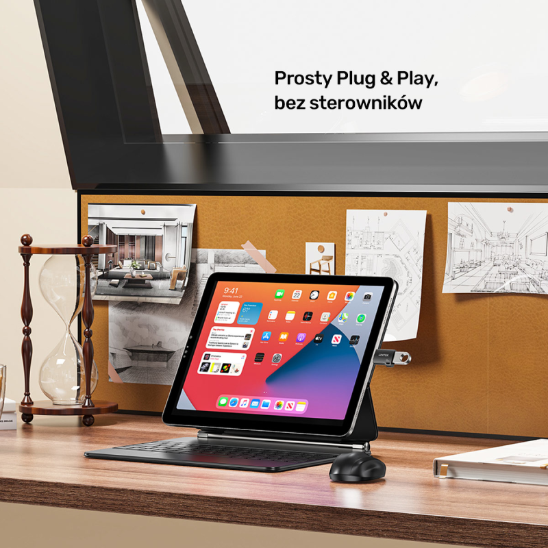 Unitek Adapter  USB-C do USB-A 10Gbps A1048ABK01 | PartsPC.pl