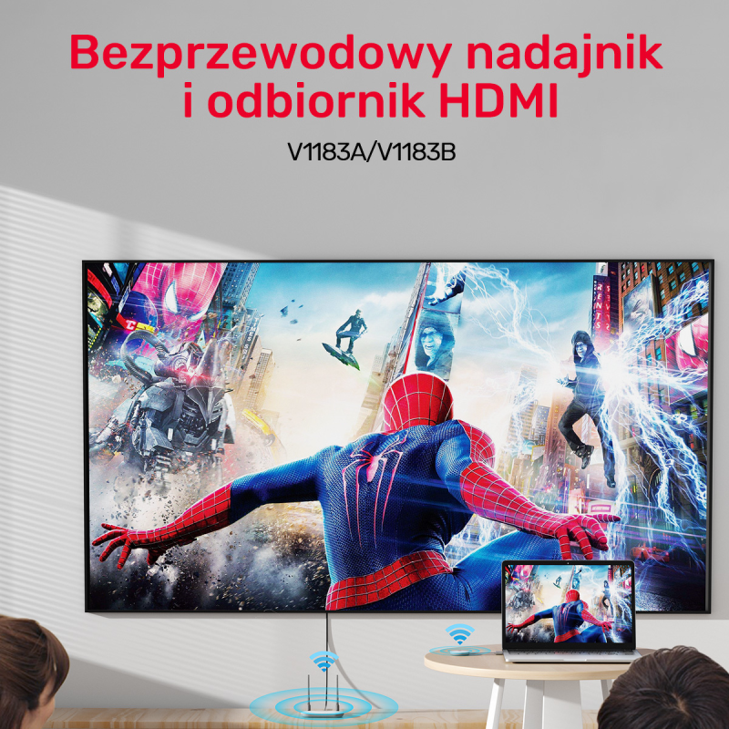Unitek bezprzewodowy nadajnik obrazu HDMI | PartsPC.pl