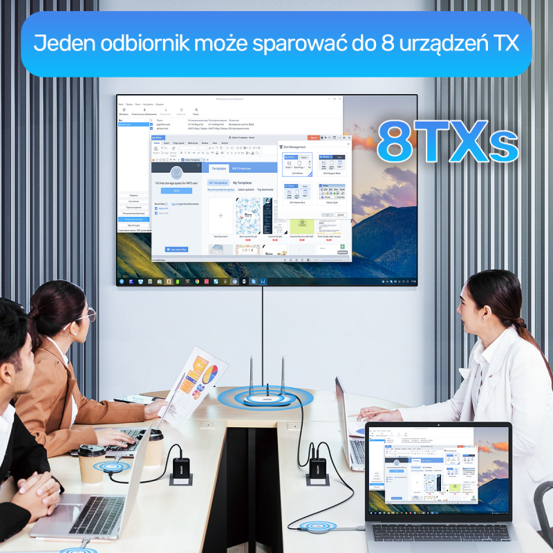 Unitek bezprzewodowy nadajnik obrazu HDMI | PartsPC.pl