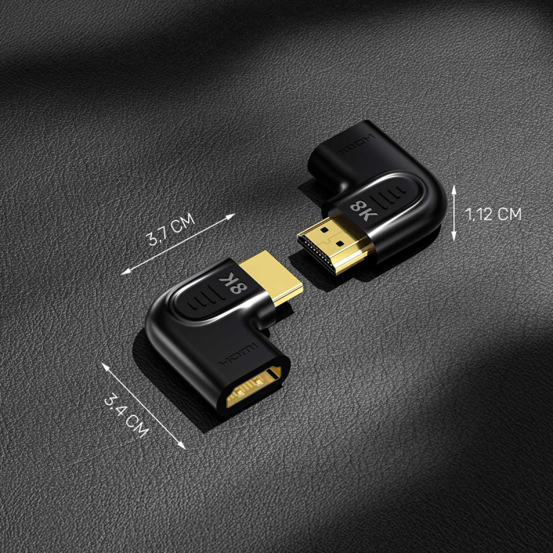 Unitek Adapter kątowy płaski 8K HDMI 90 i 270 stopni | PartsPC.pl
