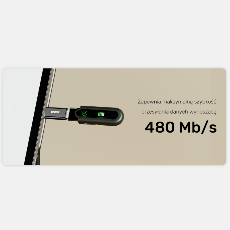 Unitek Adapter USB-C do Micro USB A1050ABK03  | PartsPC.pl