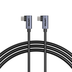 Unitek Kabel USB-C do USB-C, PD, 100W, 90 stopni, 1M | PartsPC.pl