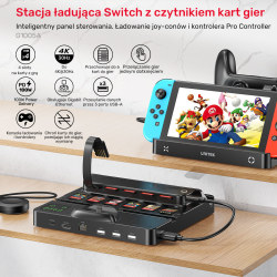 Unitek stacja ładująca Switch z przełącznikiem i... | PartsPC.pl