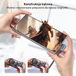 Unitek Kabel USB-C do USB-C, PD, 100W, 90 stopni, 0,5M | PartsPC.pl