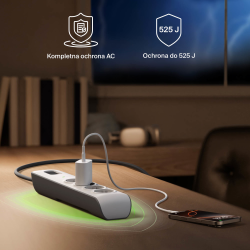 Belkin Listwa zasilająca przeciwprzepięciowa 525J, 4... | PartsPC.pl