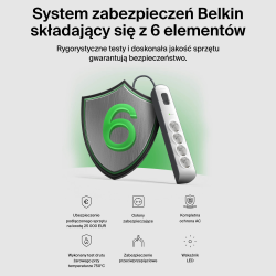 Belkin Listwa zasilająca przeciwprzepięciowa 525J, 4... | PartsPC.pl