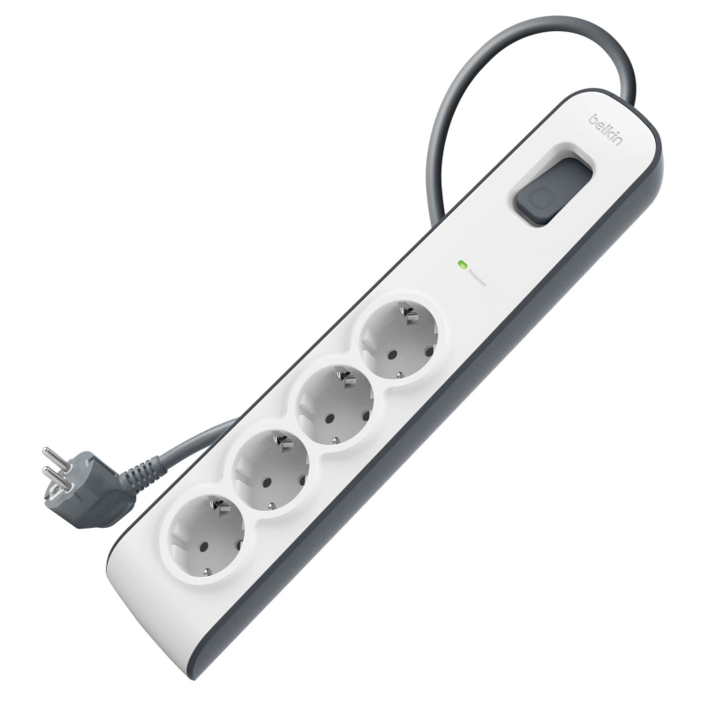Belkin Listwa zasilająca przeciwprzepięciowa 525J, 4... | PartsPC.pl