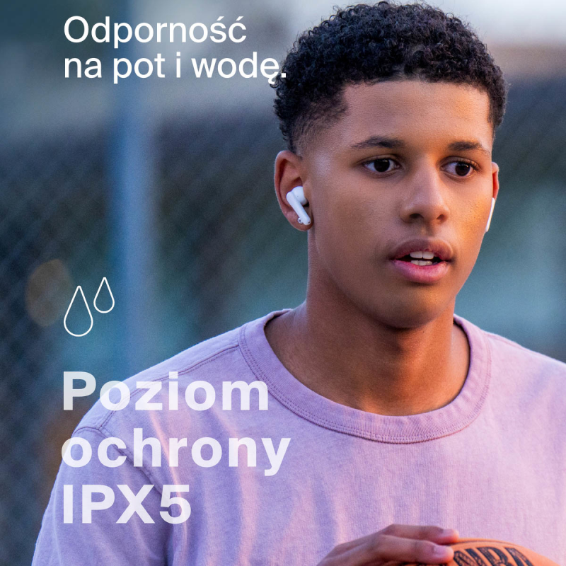 Belkin Bezprzewodowe słuchawki douszne dla dzieci, białe | PartsPC.pl