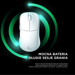Rampage TILION Mysz bezprzewodowa Biała | PartsPC.pl