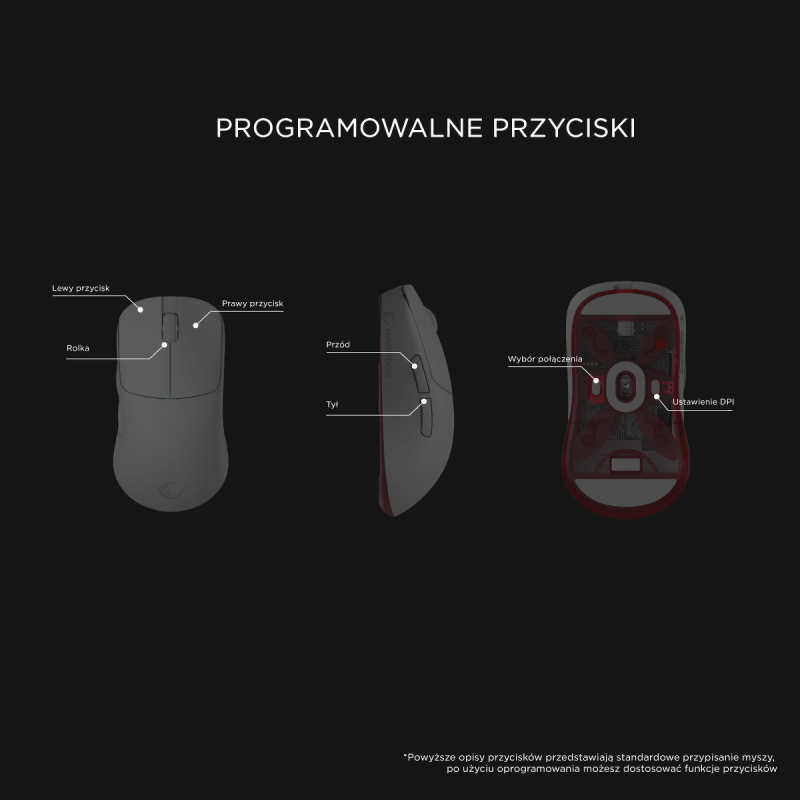 Rampage TILION Mysz bezprzewodowa Biała | PartsPC.pl