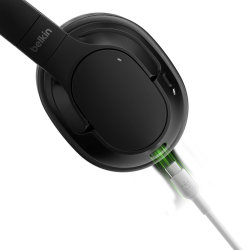 Belkin Słuchawki nauszne, bezprzewodowe, czarne | PartsPC.pl