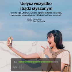 Belkin Słuchawki nauszne, bezprzewodowe, czarne | PartsPC.pl