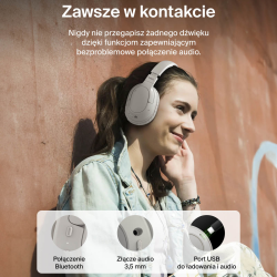 Belkin Słuchawki nauszne, bezprzewodowe, kremowe | PartsPC.pl
