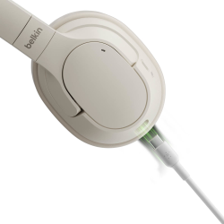 Belkin Słuchawki nauszne, bezprzewodowe, kremowe | PartsPC.pl