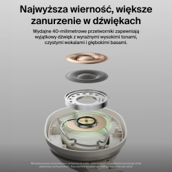 Belkin Słuchawki nauszne, bezprzewodowe, kremowe | PartsPC.pl