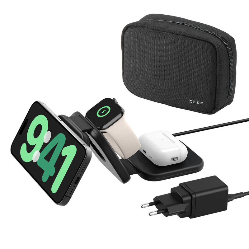 Belkin Podróżna magnetyczna podkładka ładująca 3w1 15W... | PartsPC.pl