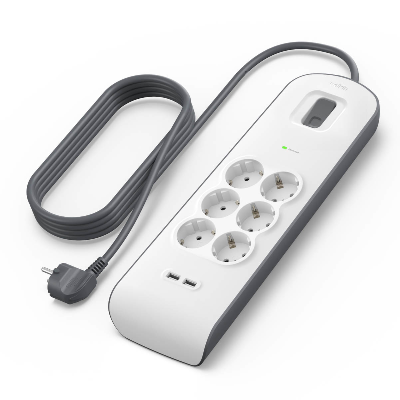 Belkin Listwa zasilająca przeciwprzepięciowa 650J, 6... | PartsPC.pl