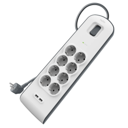 Belkin Listwa zasilająca przeciwprzepięciowa 900J, 8... | PartsPC.pl