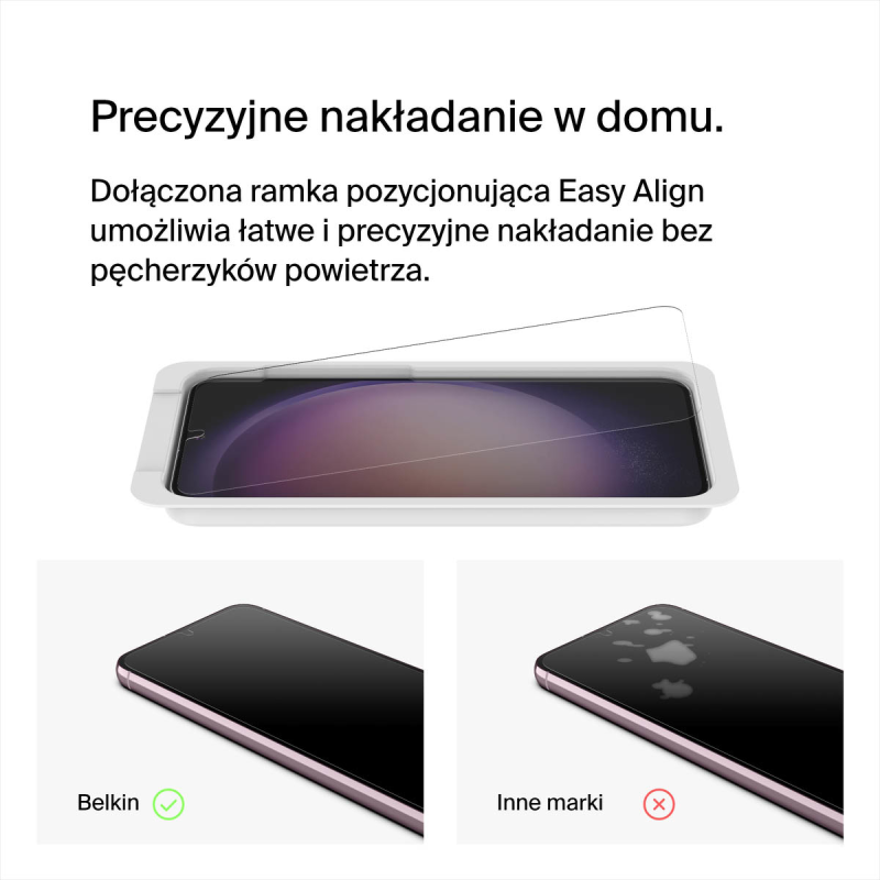 Belkin Folia ochronna na Samsung S23+, TrueClear Curve... | PartsPC.pl