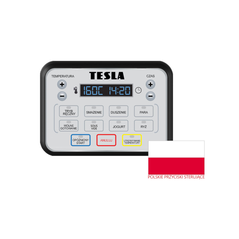TESLA MultiCook M80 Deluxe wielofunkcyjny multicooker  | PartsPC.pl