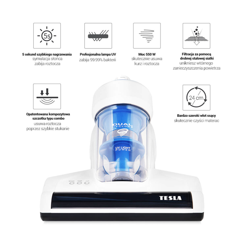 TESLA LifeStar UV550 ręczny odkurzacz antybakteryjny z... | PartsPC.pl