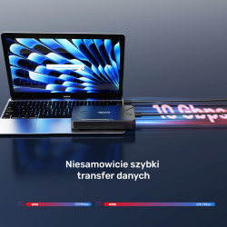 Unitek Obudowa dysku SSD M.2 NVMe i SATA 10Gbps USB | PartsPC.pl
