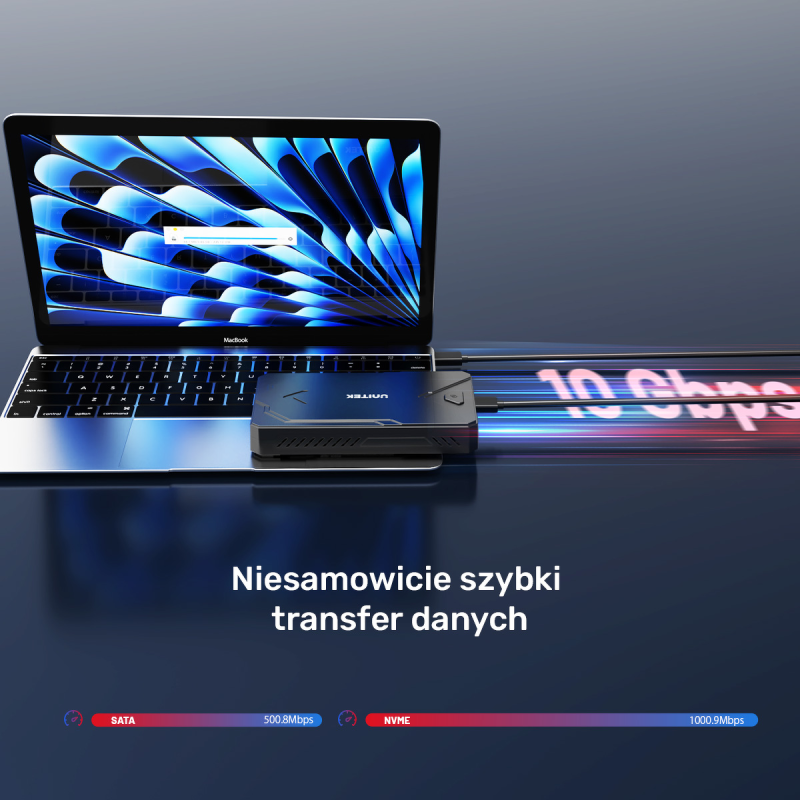 Unitek Obudowa dysku SSD M.2 NVMe i SATA 10Gbps USB | PartsPC.pl