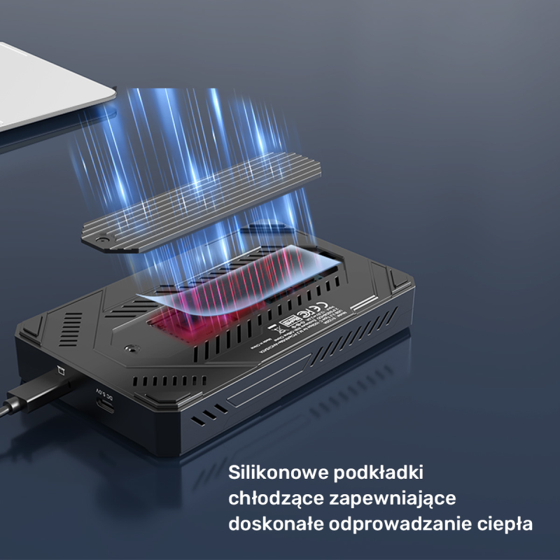 Unitek Obudowa dysku SSD M.2 NVMe i SATA 10Gbps USB | PartsPC.pl