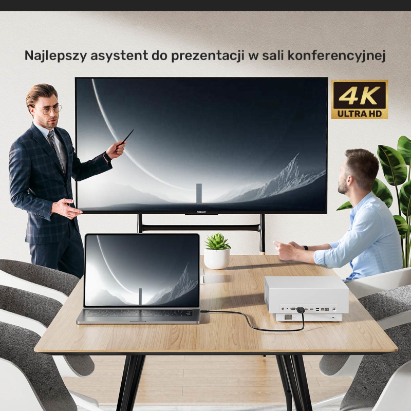 Unitek Adapter USB-C do HDMI 4K@60Hz | PartsPC.pl