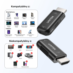 Unitek Adapter USB-C do HDMI 4K@60Hz | PartsPC.pl