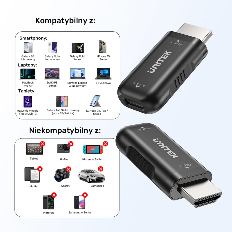 Unitek Adapter USB-C do HDMI 4K@60Hz | PartsPC.pl