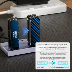 Unitek USB4 4-kieszeniowa stacja dokująca/ klonująca M.2... | PartsPC.pl