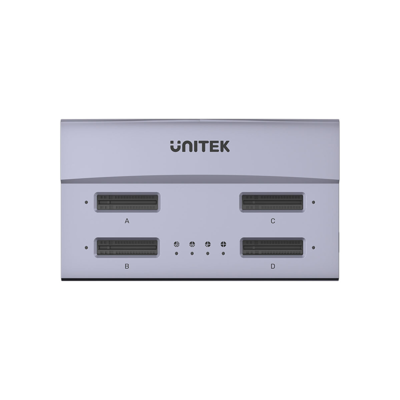 Unitek USB4 4-kieszeniowa stacja dokująca/ klonująca M.2... | PartsPC.pl