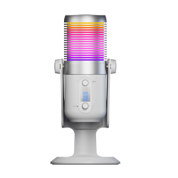 Rampage Diyez Mikrofon gamingowy dotykowy RGB USB-C biały | PartsPC.pl