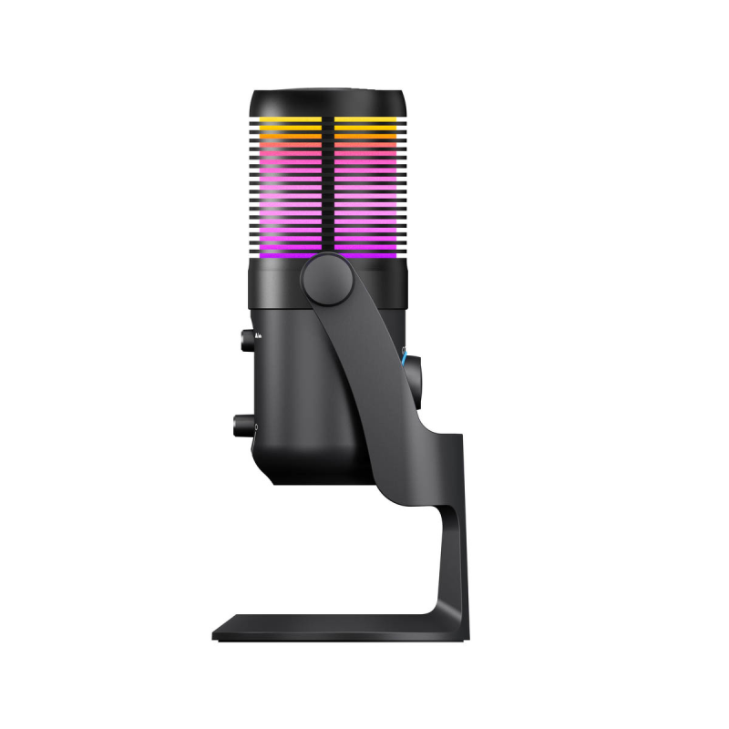 Rampage Diyez Mikrofon gamingowy dotykowy RGB USB-C czarny