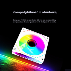 Rampage Wentylator do obudowy 120MM 1800RPM Infinite... | PartsPC.pl